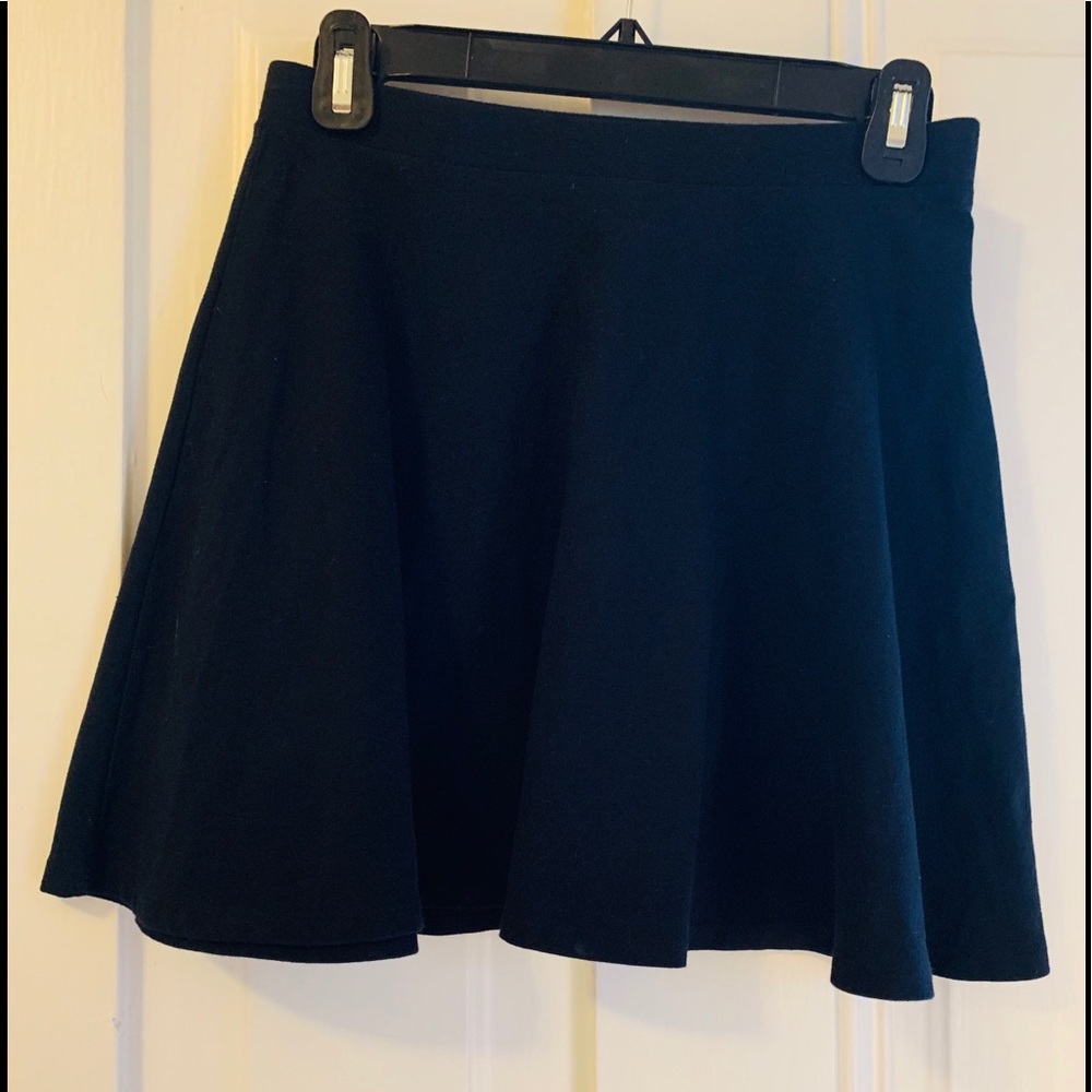 Black mini skirt
